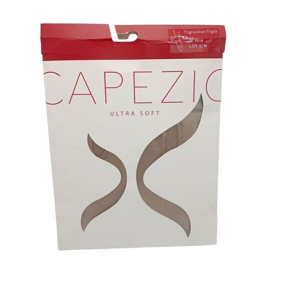 Capezio Women's Light Suntan Ultra Soft Waistband Transition Tight Size S/M New - Picture 1 of 10